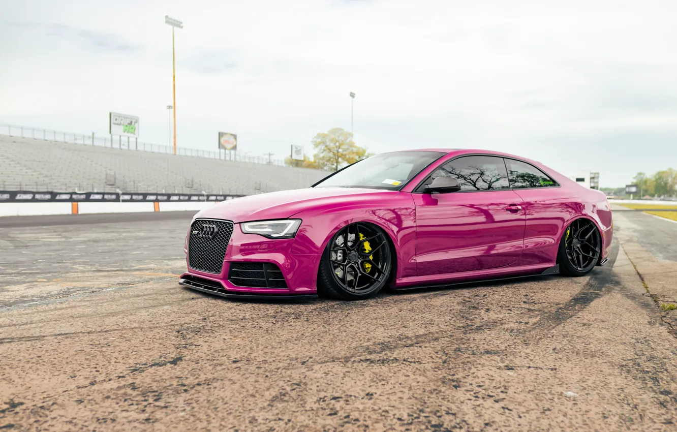 Photo wallpaper Audi, Pink, Coupe, Sportcar, Audi RS5