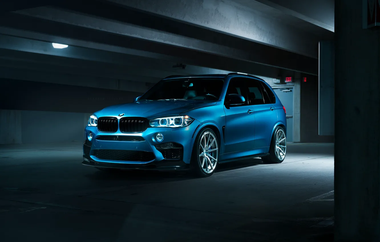 Photo wallpaper BMW, Dark, Blue, X5M