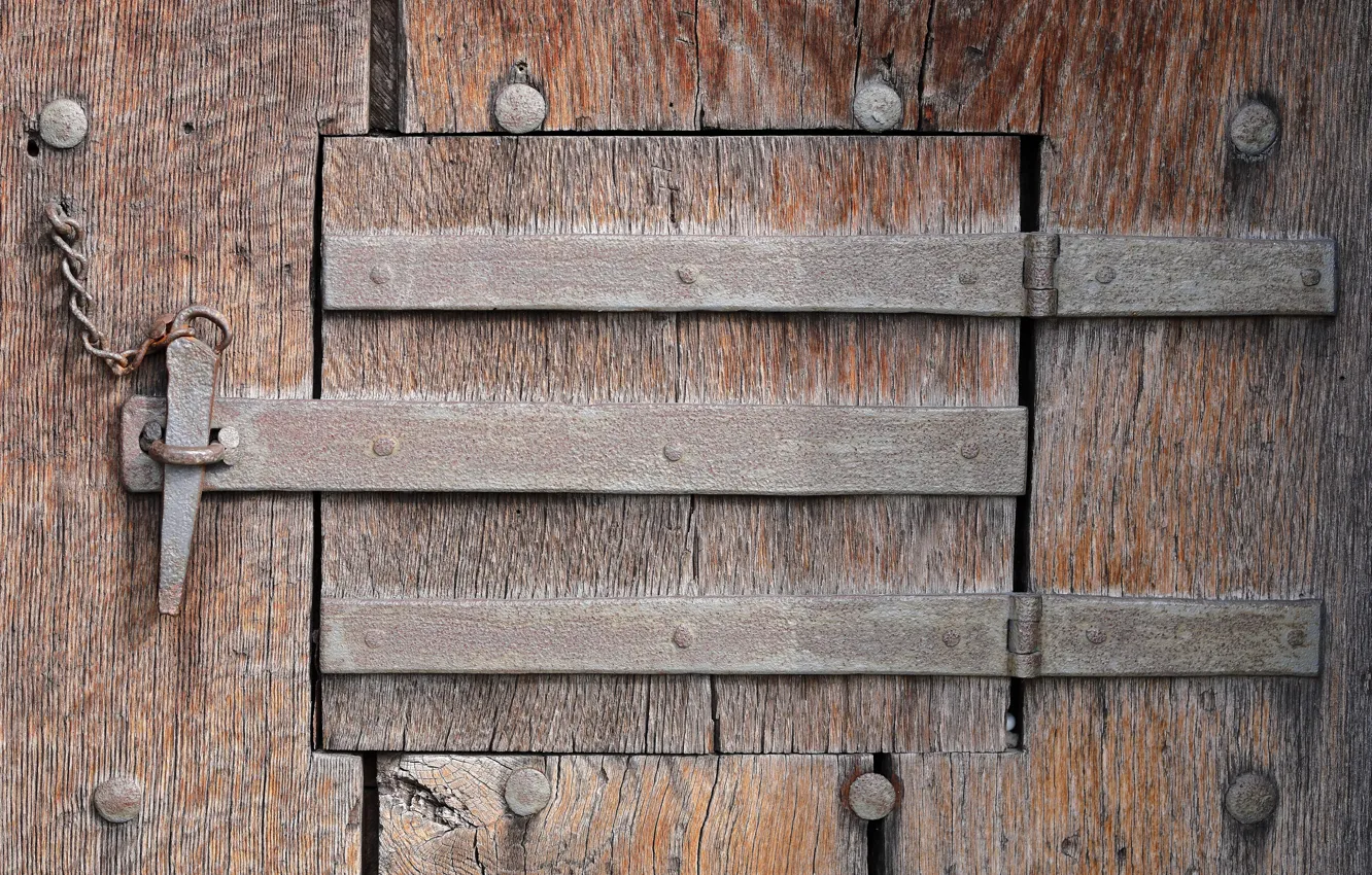 Photo wallpaper castle, the door, window