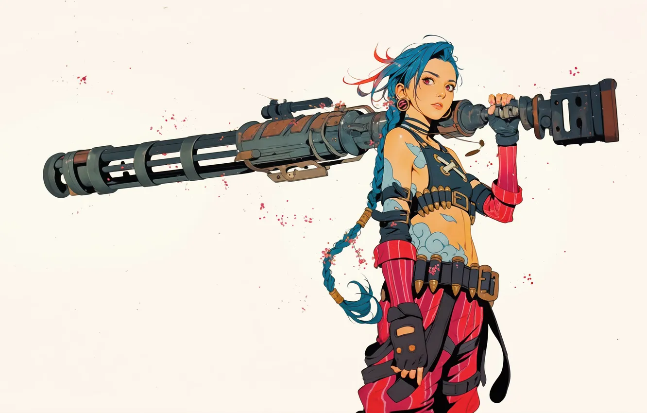 Photo wallpaper cannon, Jinx, loose, Unleashed