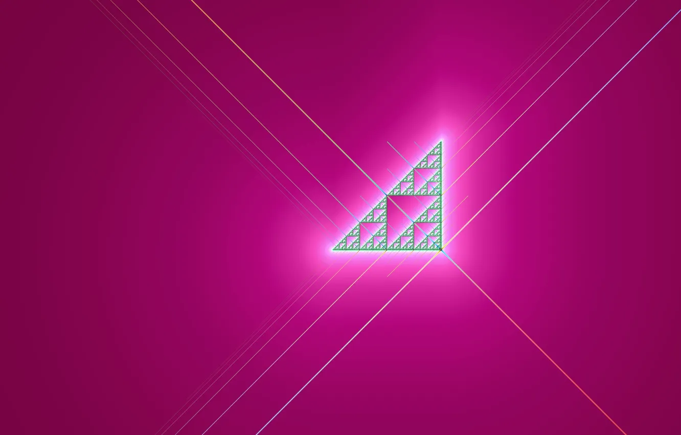 Photo wallpaper line, abstraction, pink, pink, triangle, lines, abstraction, triangle