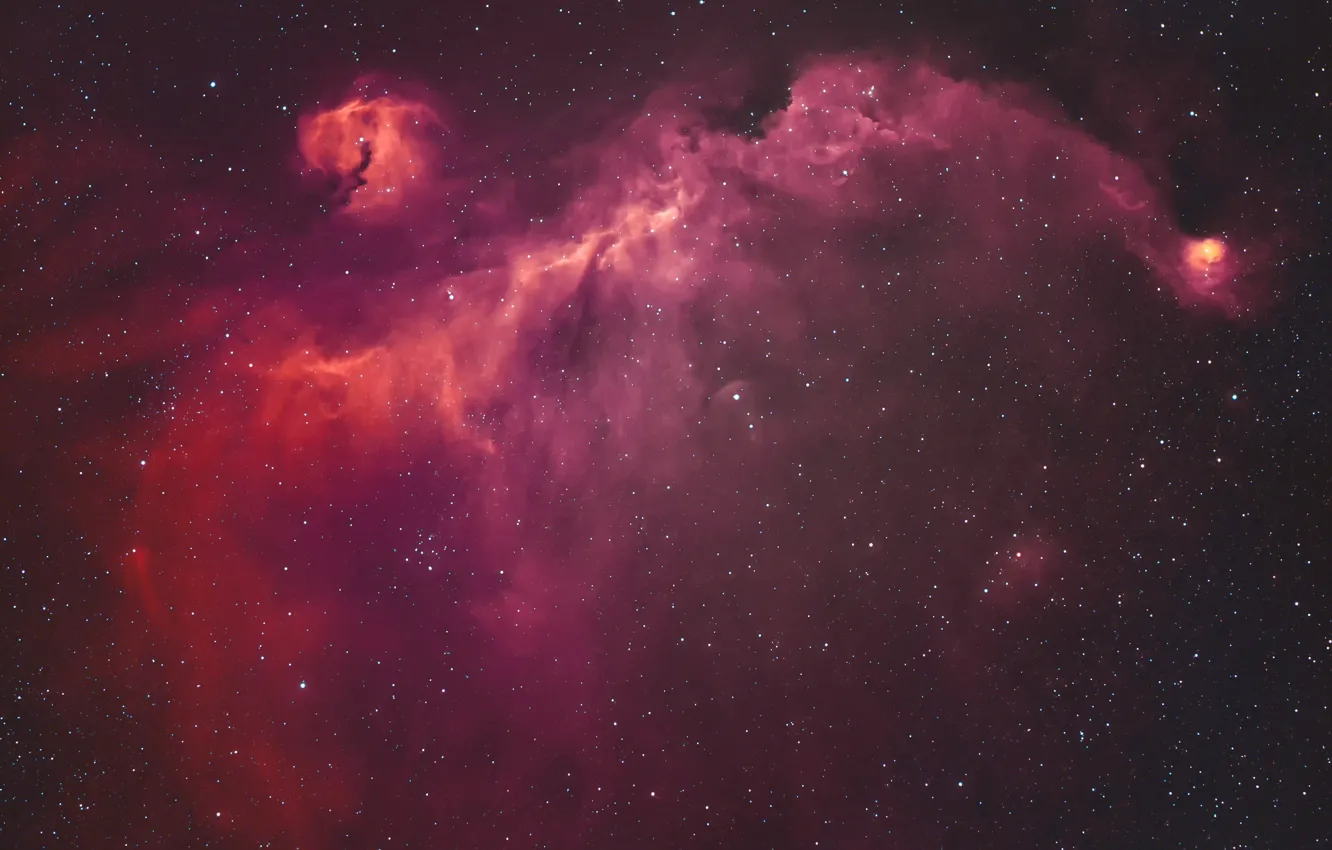 Photo wallpaper space, stars, Seagull Nebula