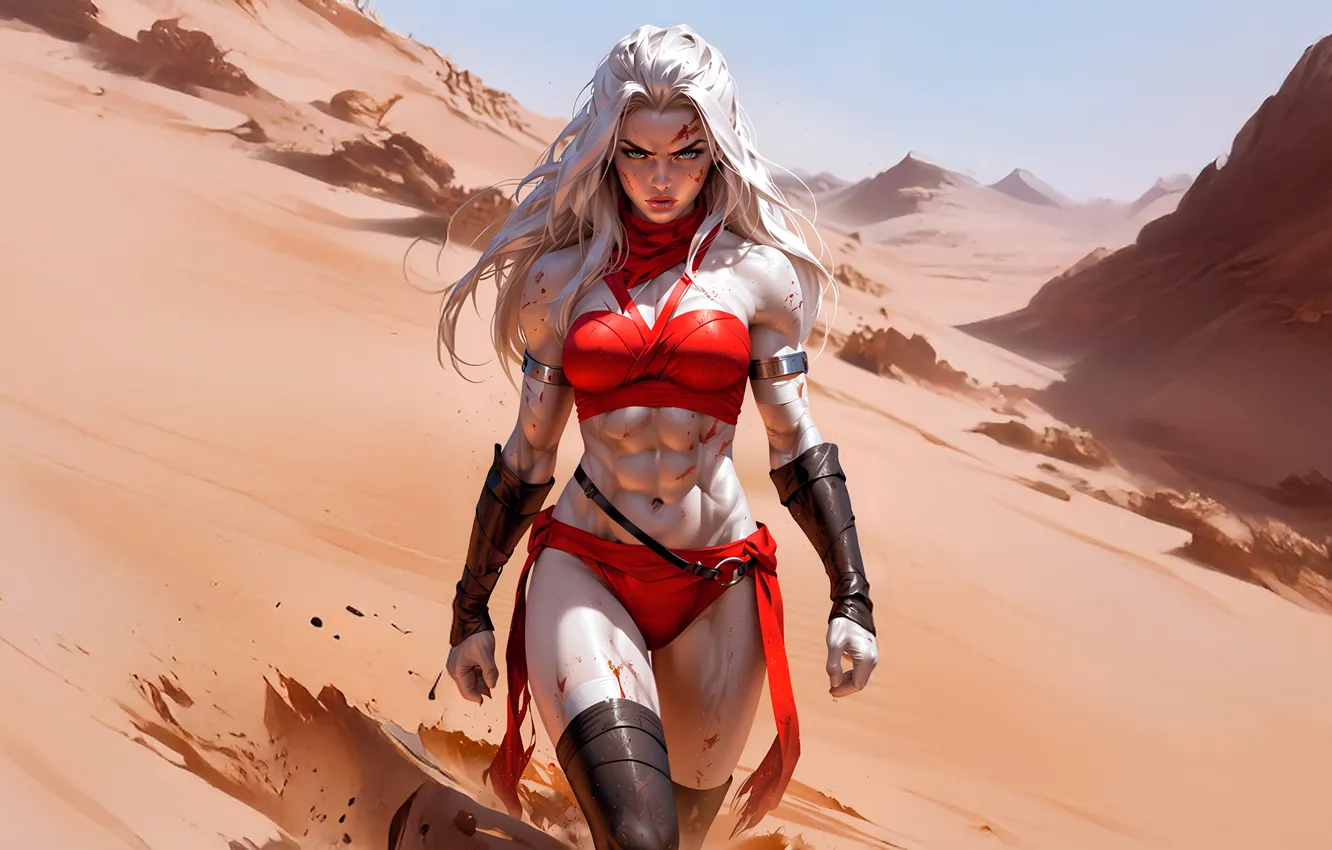 Photo wallpaper fantasy, woman, beauty, Rogue, warrior