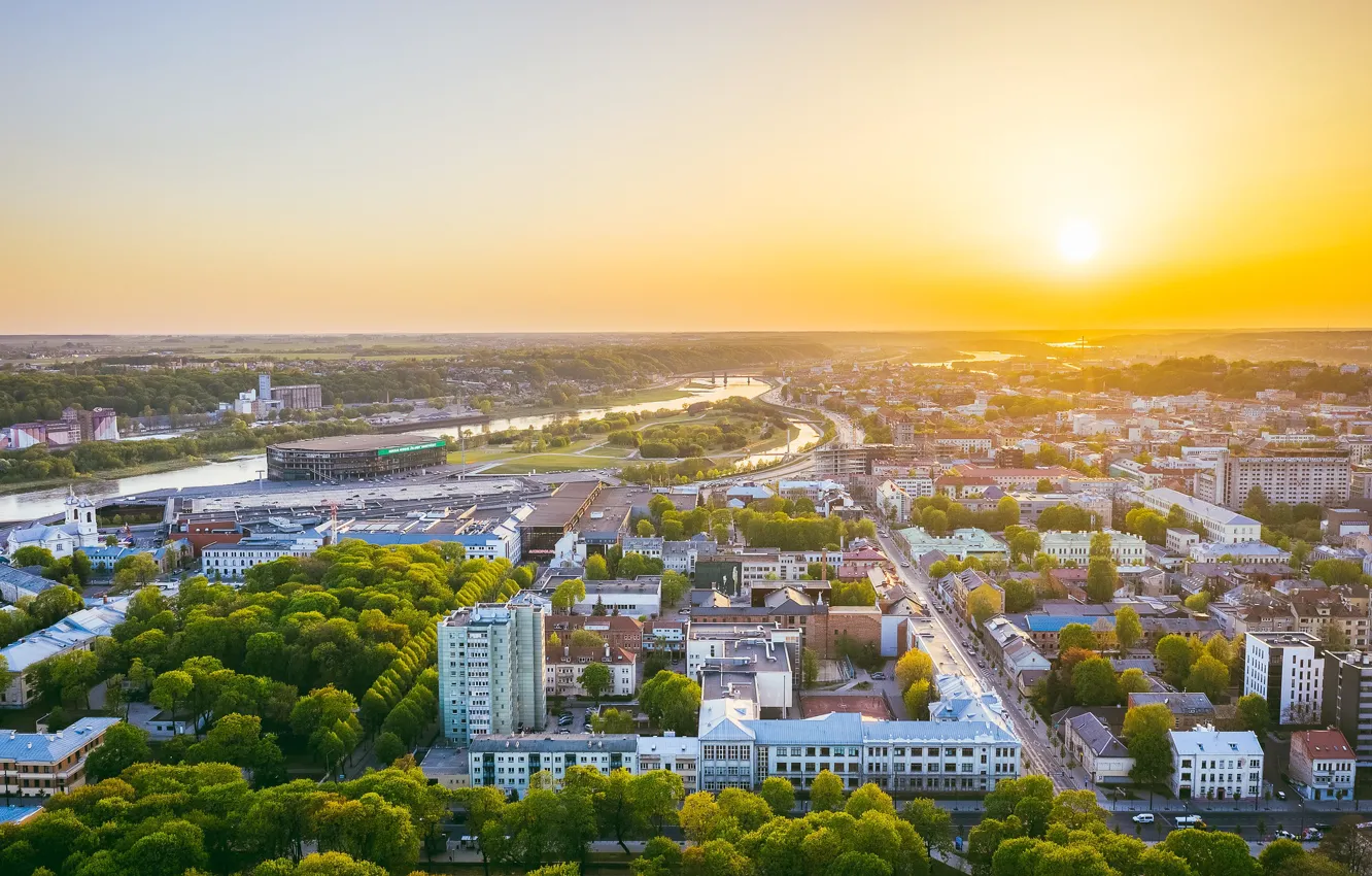 Photo wallpaper the city, Lithuania, Kaunas
