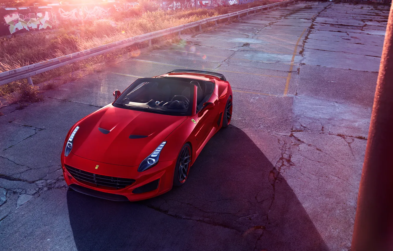 Photo wallpaper Ferrari, Ferrari, CA, Novitec Rosso, Pininfarina, 2015, California T