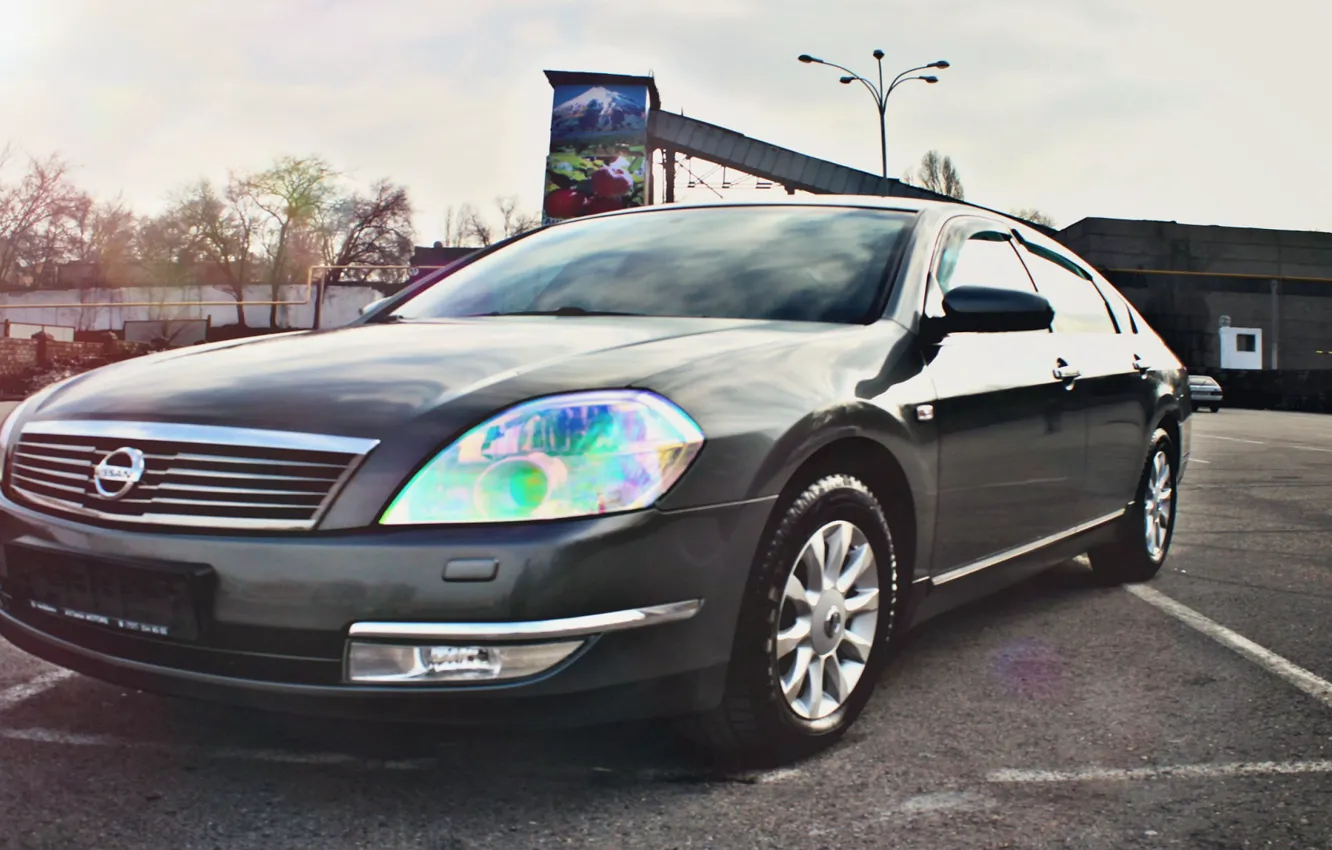 Photo wallpaper machine, auto, cars, Nissan, Almaty, teana, Almaty