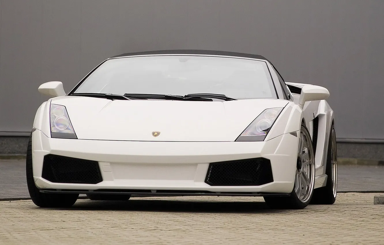 Photo wallpaper car, Lamborghini, white