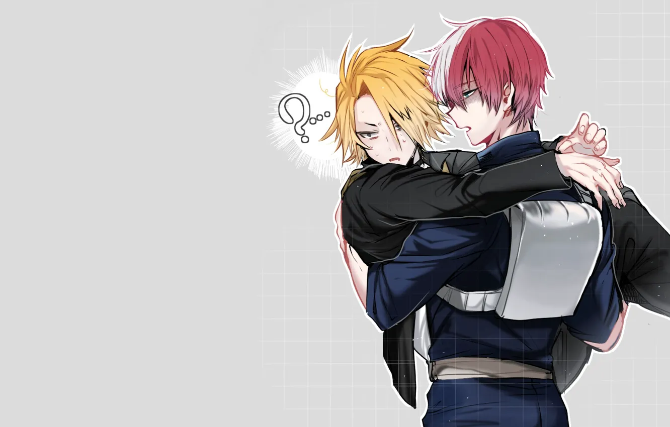 Photo wallpaper Boku no Hero Academy, Todoroki Shouto, My Hero Academia, Kaminari Denki