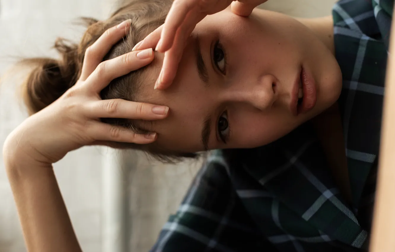 Photo wallpaper girl, sponge, Together With Haliullina