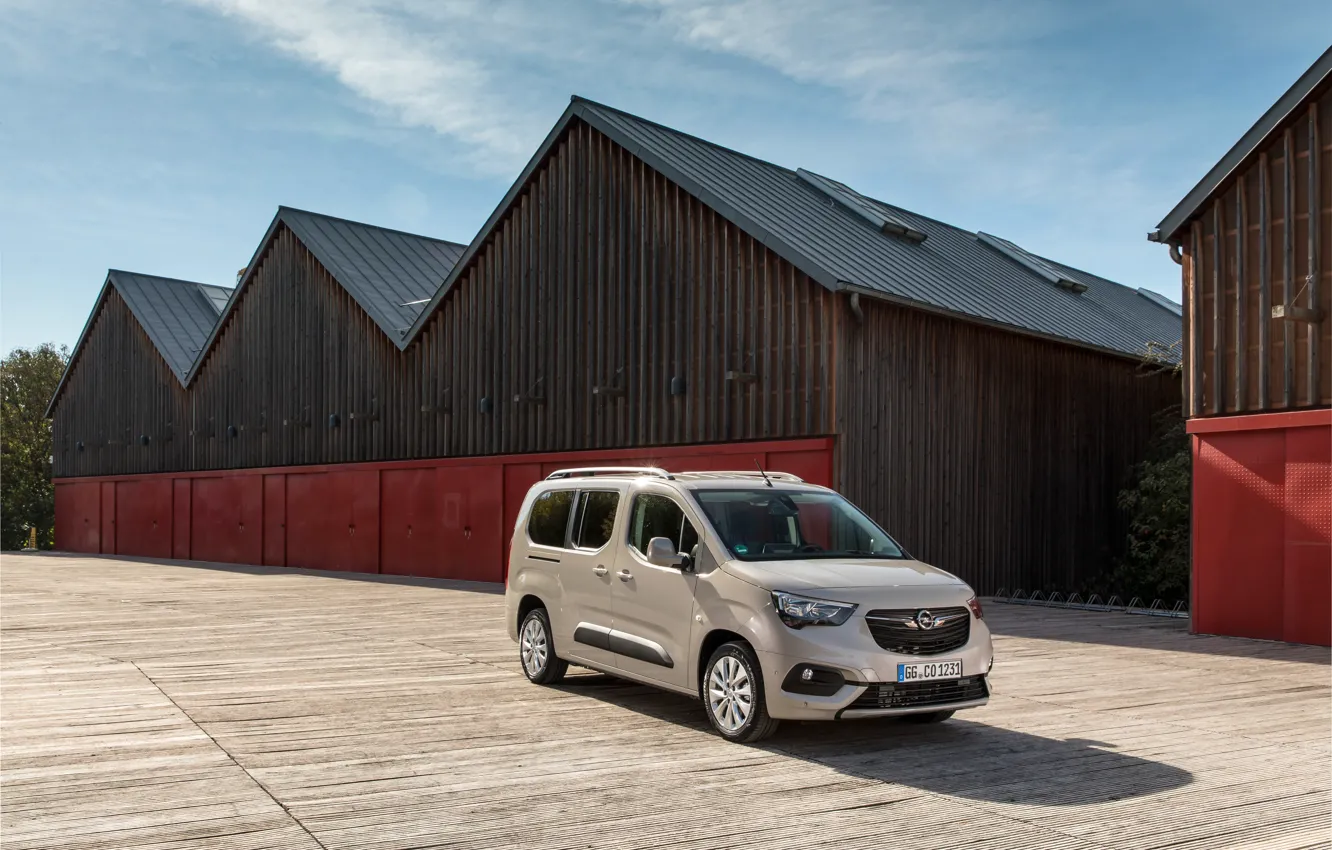 Photo wallpaper photo, Opel, Car, Van, Turbo D, 2018-19, Combo Life XL