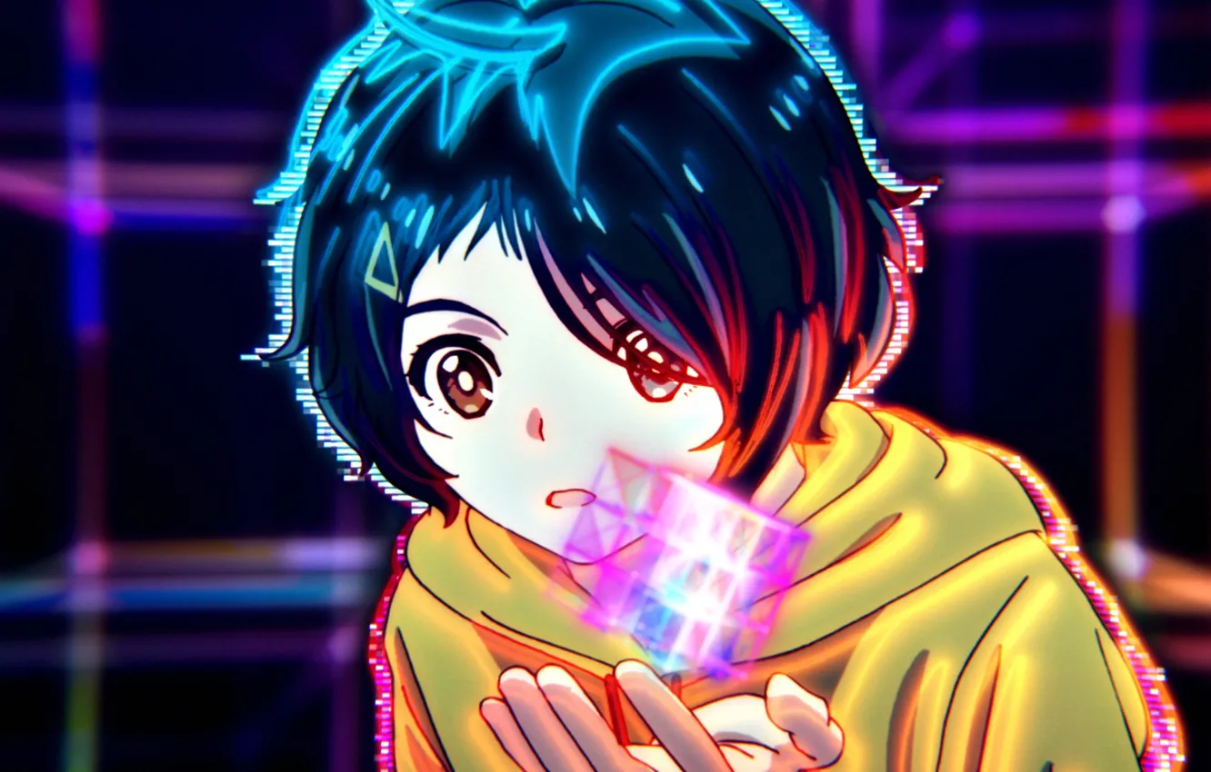 Photo wallpaper girl, anime, unknown, my project, octarine, ai ohto, Wonder Egg Priority