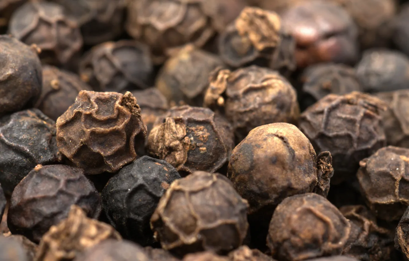 Photo wallpaper food, spice, black paper