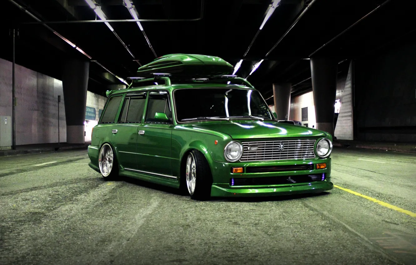 Photo wallpaper tuning, the trunk, Lada, 2102