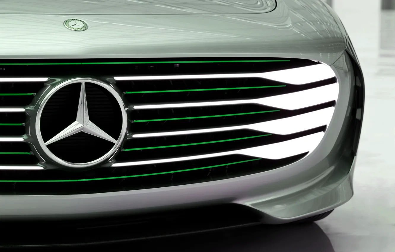 Photo wallpaper Mercedes-Benz, 2015, Intelligent Aerodynamic Automobile, Concept IAA, shark's nose