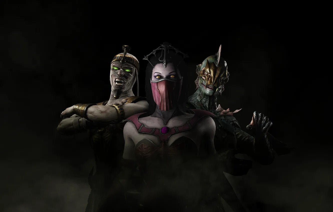 Photo wallpaper eyes, mask, Milena, Mortal Kombat X