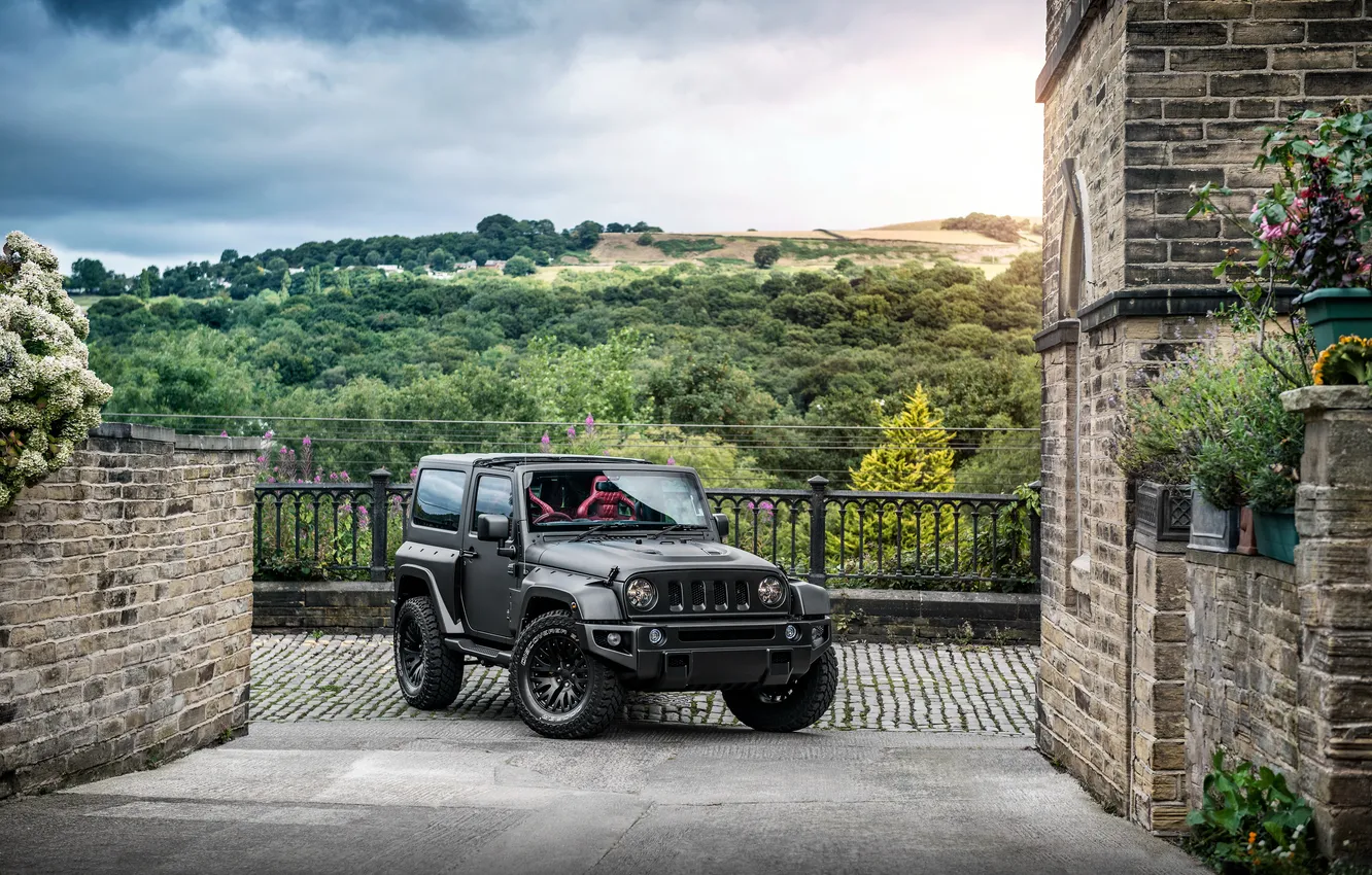 Photo wallpaper black, jeep, Project Kahn, black, Wrangler, Jeep, Wrangler