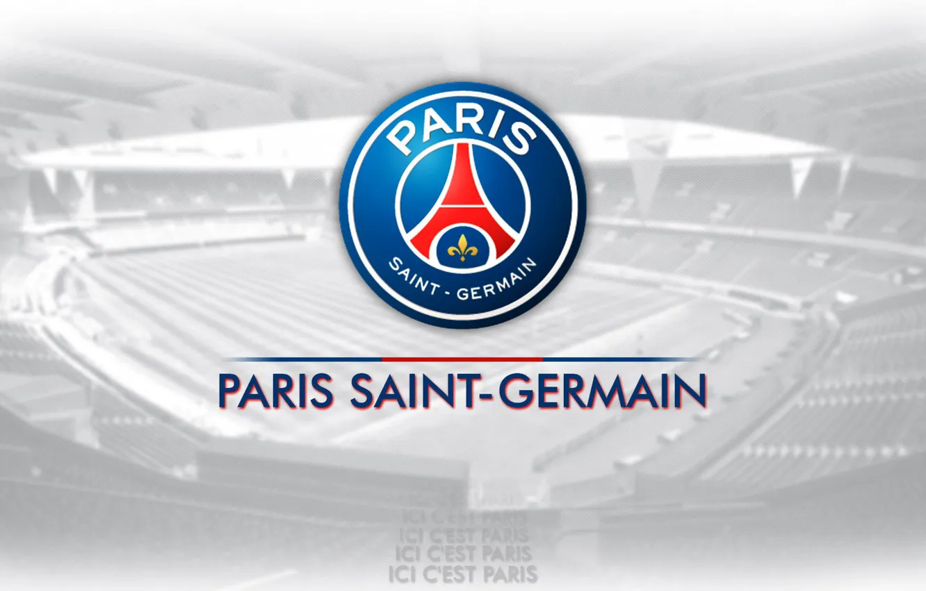 Photo wallpaper wallpaper, sport, logo, football, Paris Saint-Germain