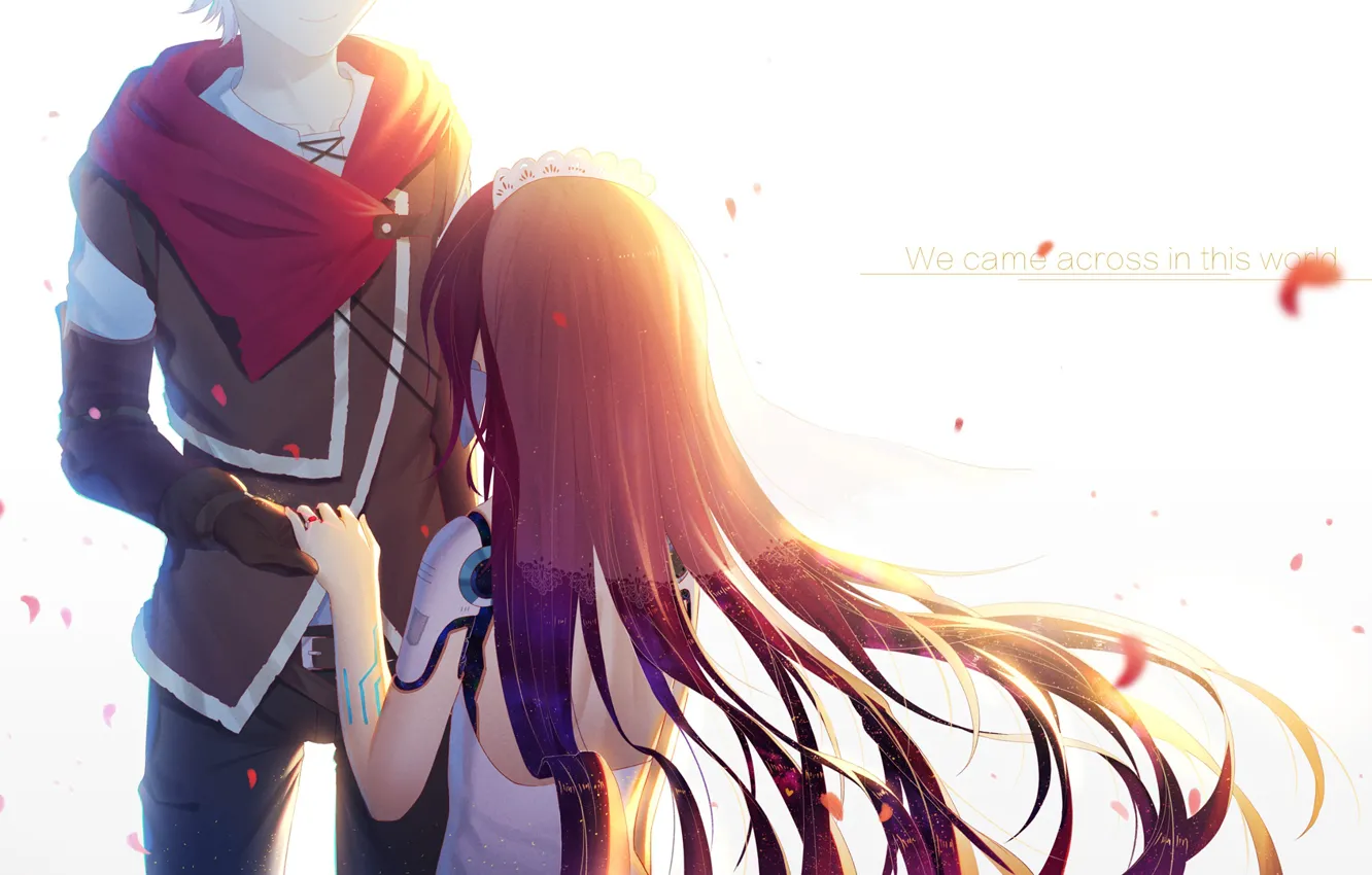 Photo wallpaper girl, pair, guy, No Game No Life