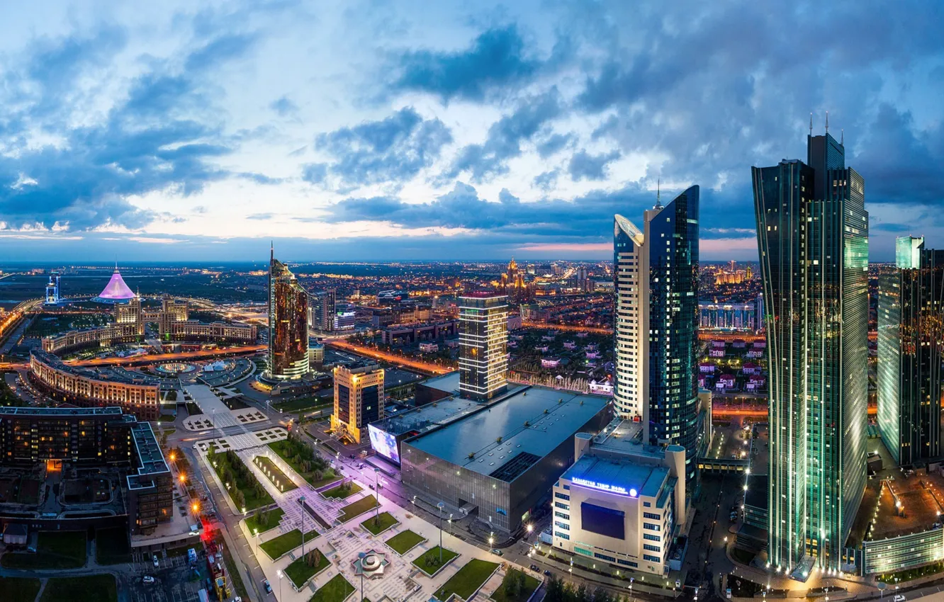 Photo wallpaper Panorama, Kazakhstan, Astana