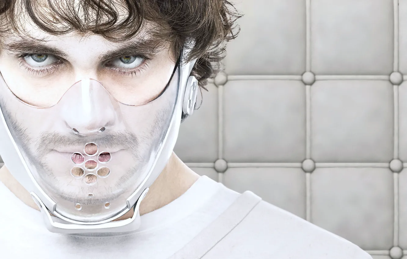 Photo wallpaper look, face, mask, the series, detective, Thriller, TV Series, Will Graham