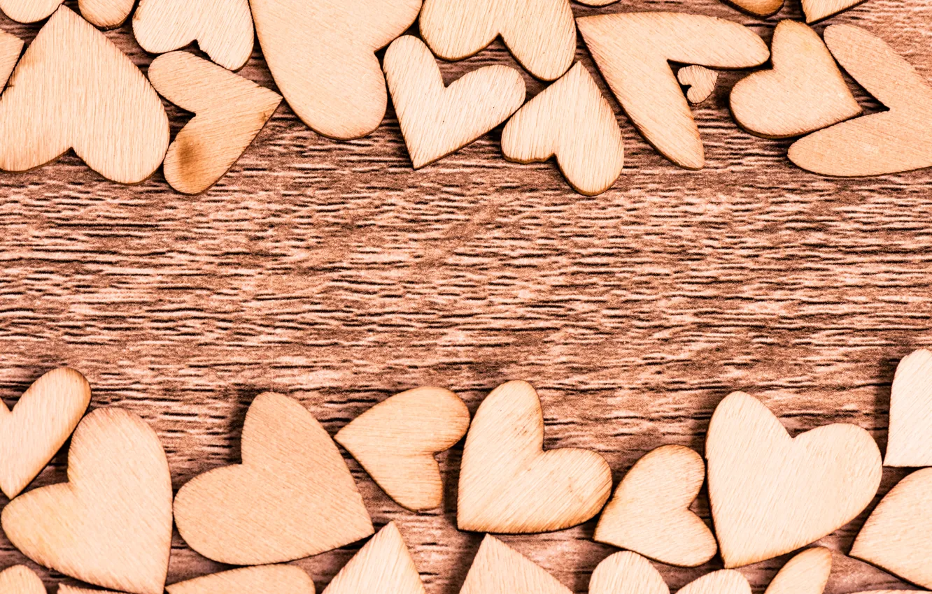 Photo wallpaper love, tree, heart, hearts, love, wood, romantic, hearts