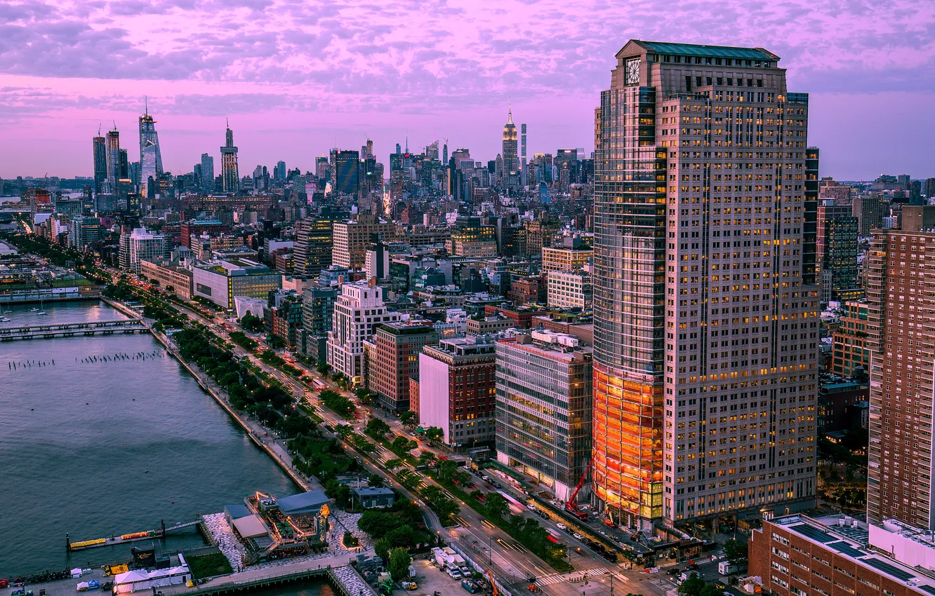 Photo wallpaper skyscrapers, USA, Manhattan