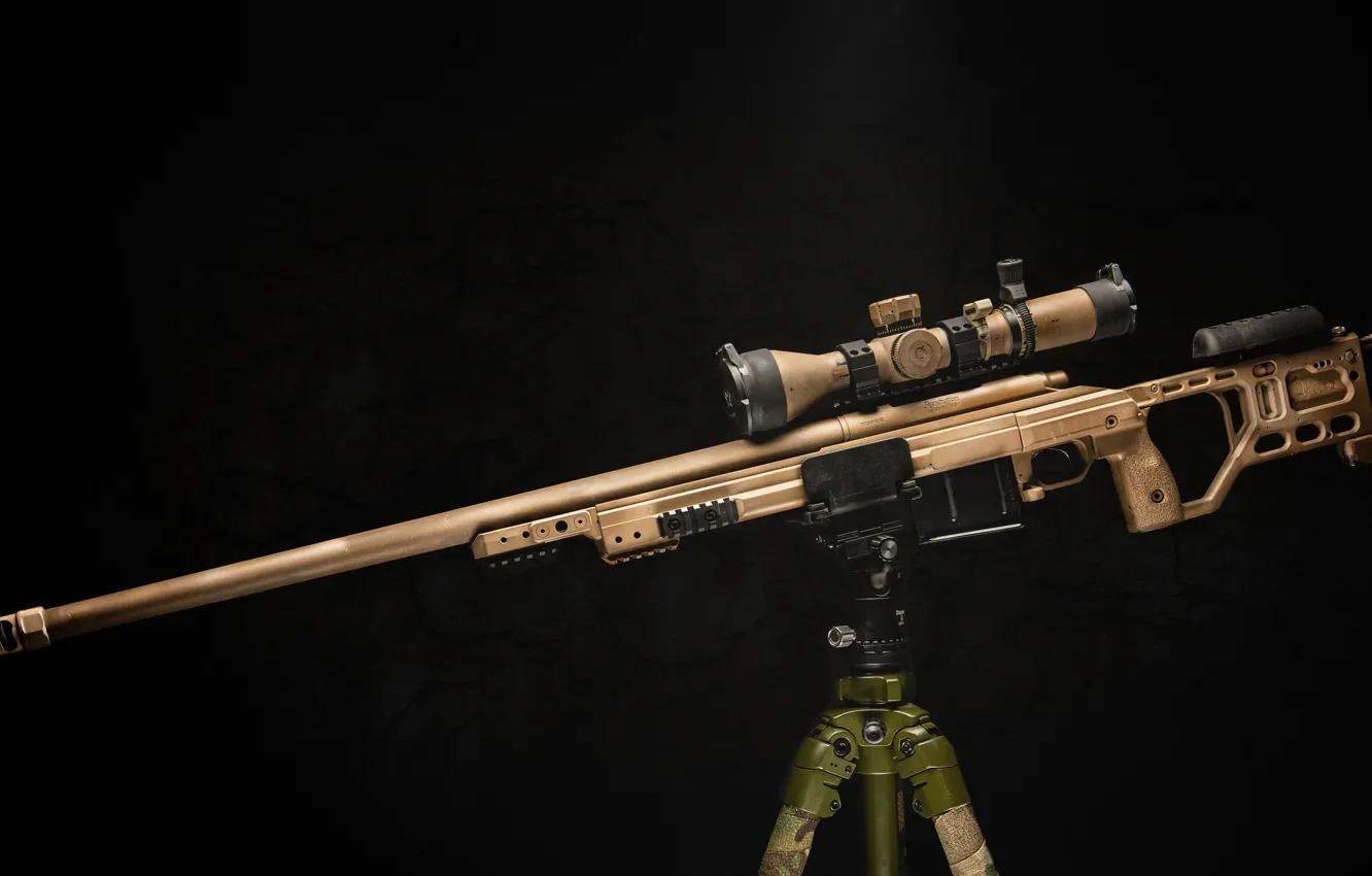 Photo wallpaper weapons, background, sniper rifle