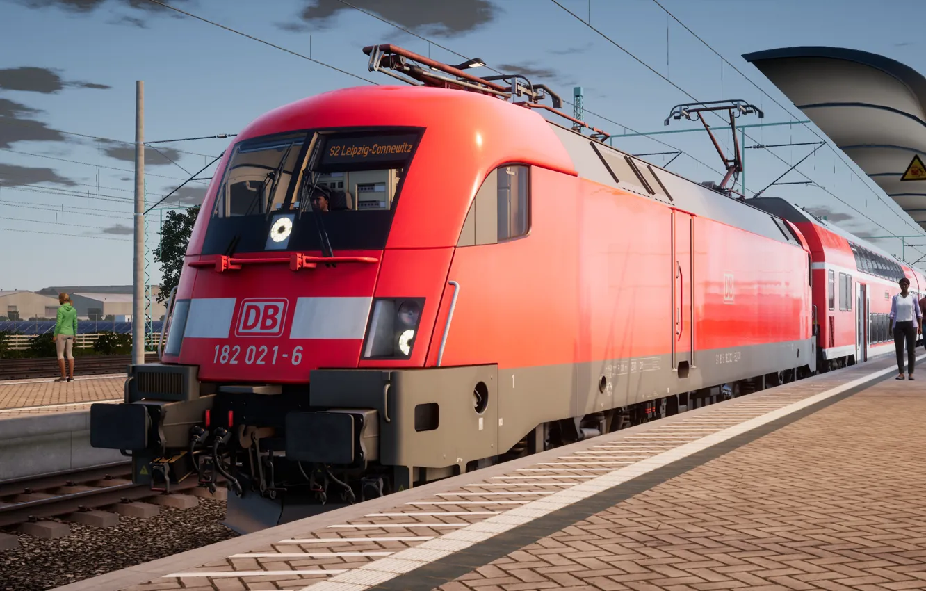 Photo wallpaper train, train, railroad, locomotive, Germany, electric, train, railway