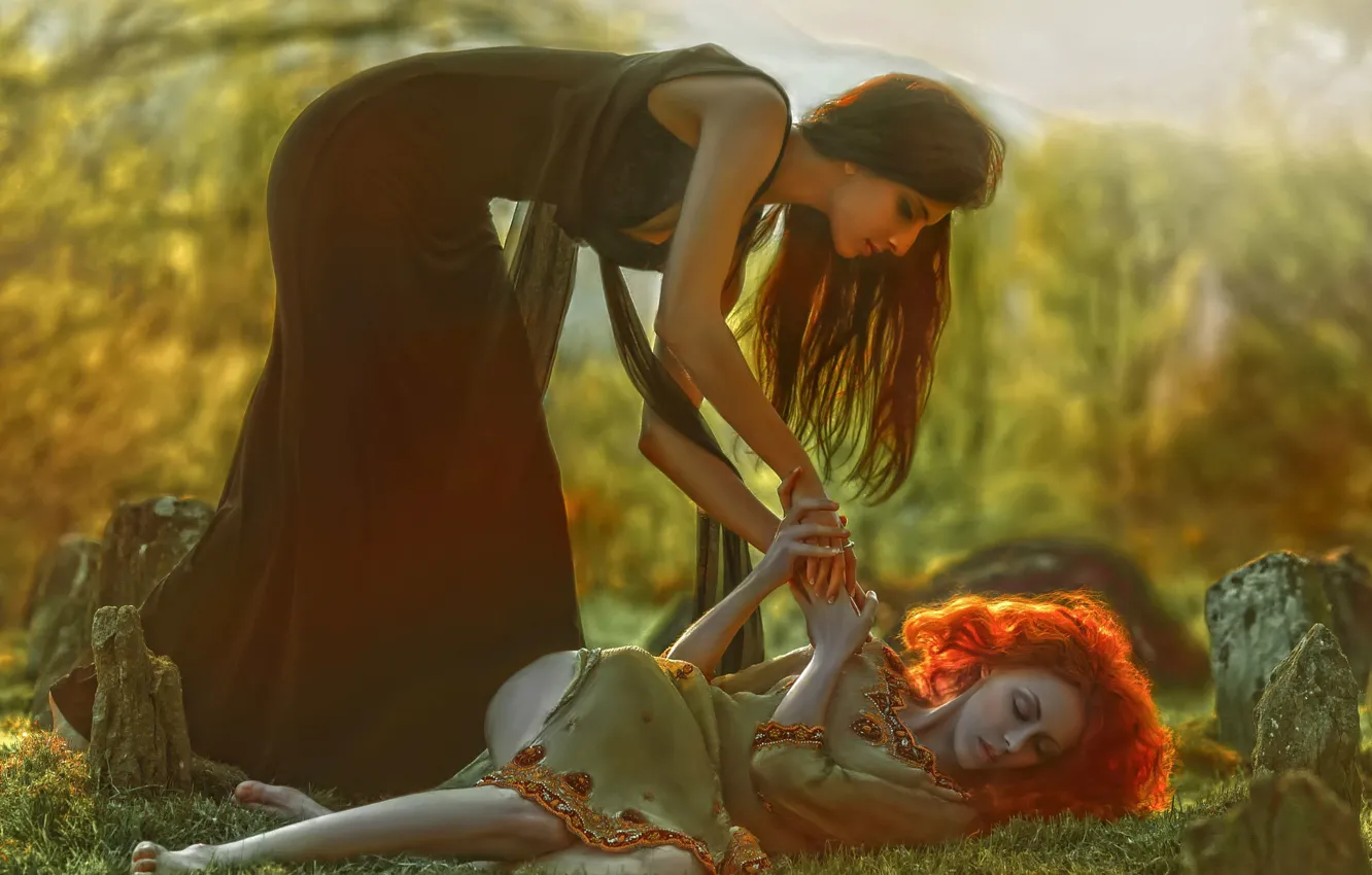 Photo wallpaper girl, fantasy, art, Agnieszka Lorek, Louise Vattenfall, Save me, Andrea Model