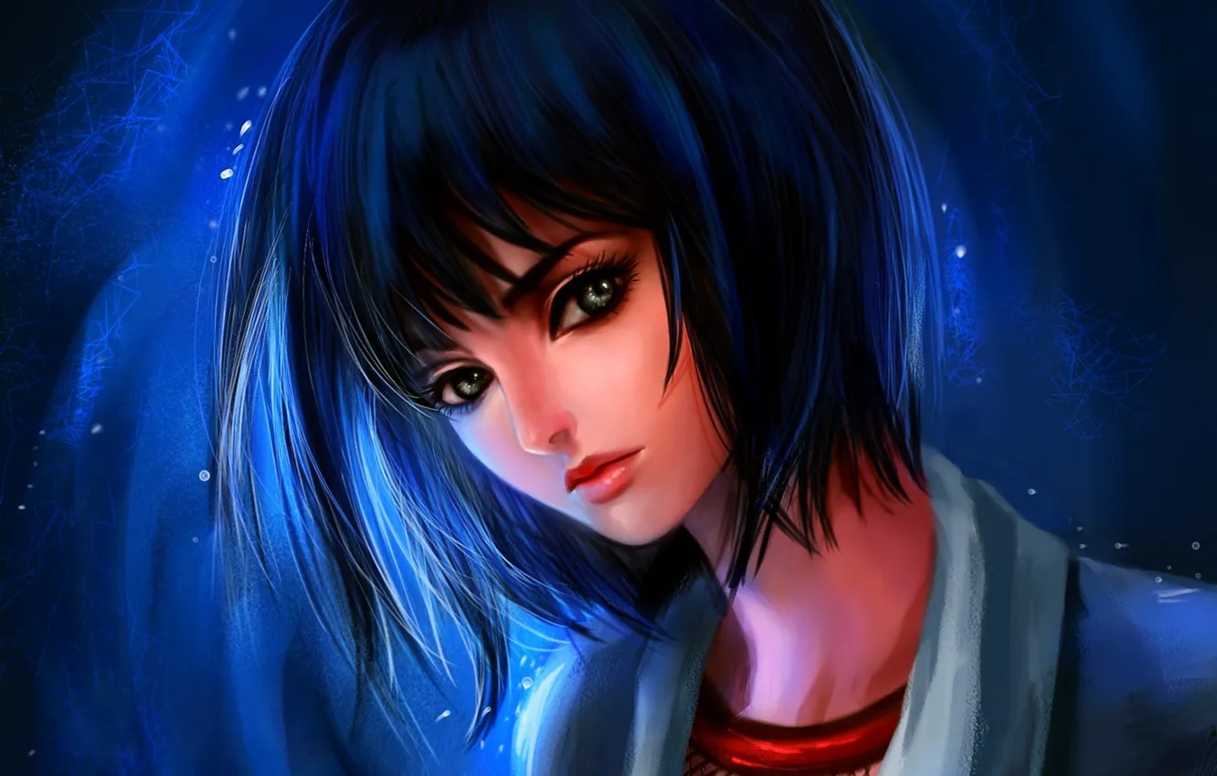 Photo wallpaper girl, face, art, naruto, shizune, RikaMello