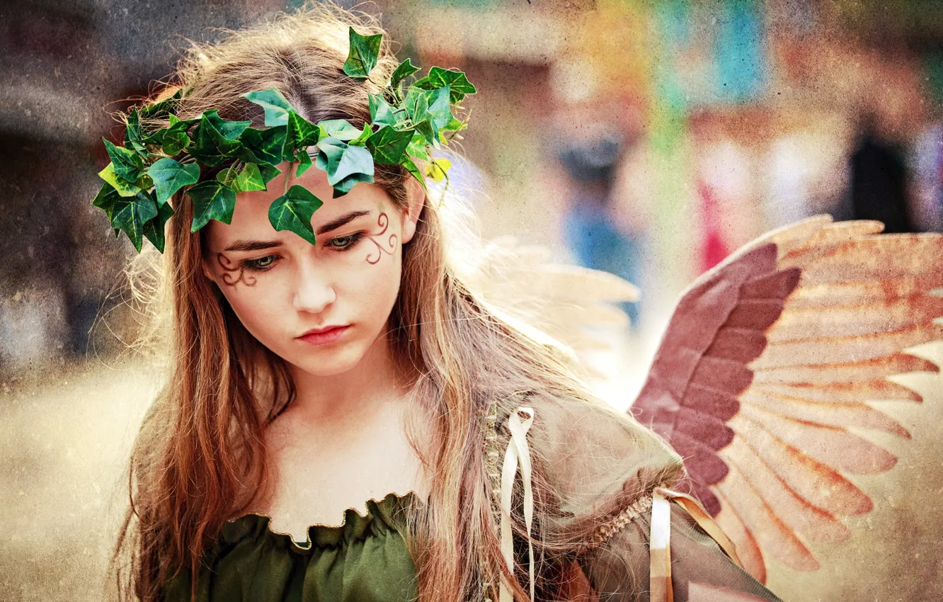 Photo wallpaper girl, style, angel