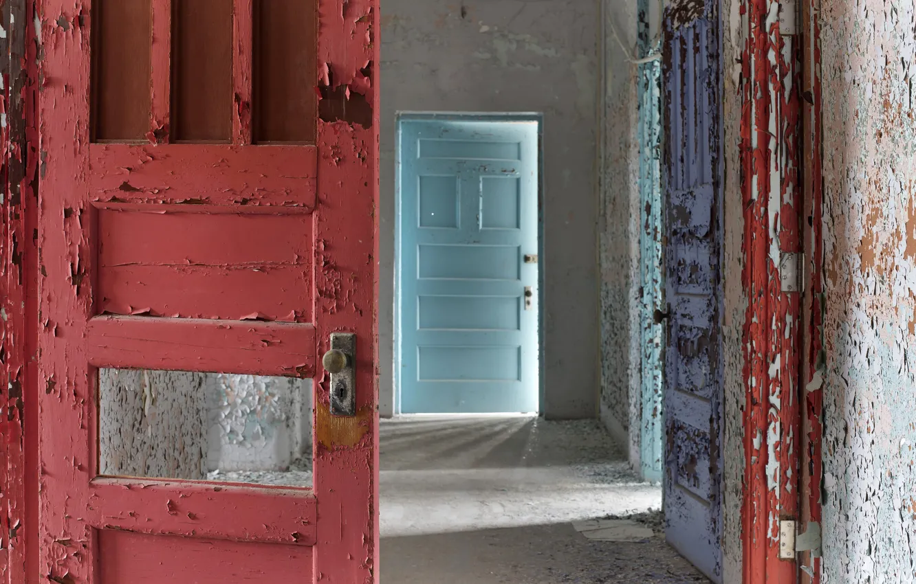 Photo wallpaper background, room, the door