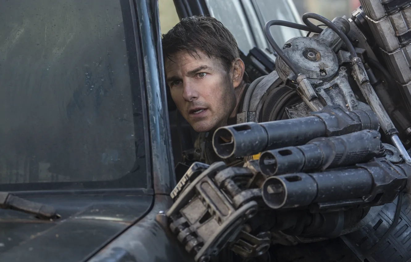 Photo wallpaper the exoskeleton, Tom Cruise, Tom Cruise, Edge of Tomorrow, Edge of tomorrow