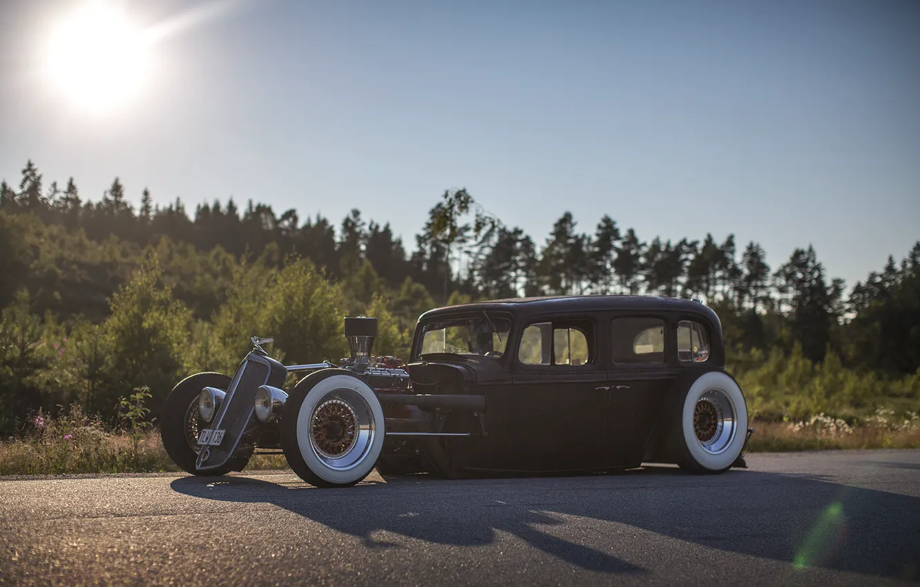 Photo wallpaper Custom, Stance, rat rod, BellyScrapers, Gatebil, Hot rod