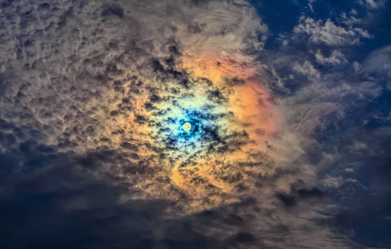 Photo wallpaper the sky, the sun, clouds