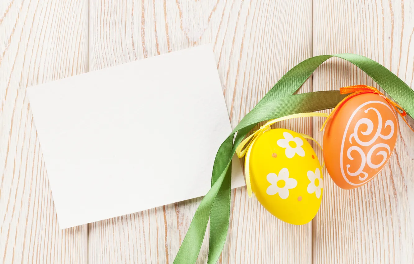 Photo wallpaper colorful, Easter, tape, spring, eggs, Happy Easter, Easter eggs