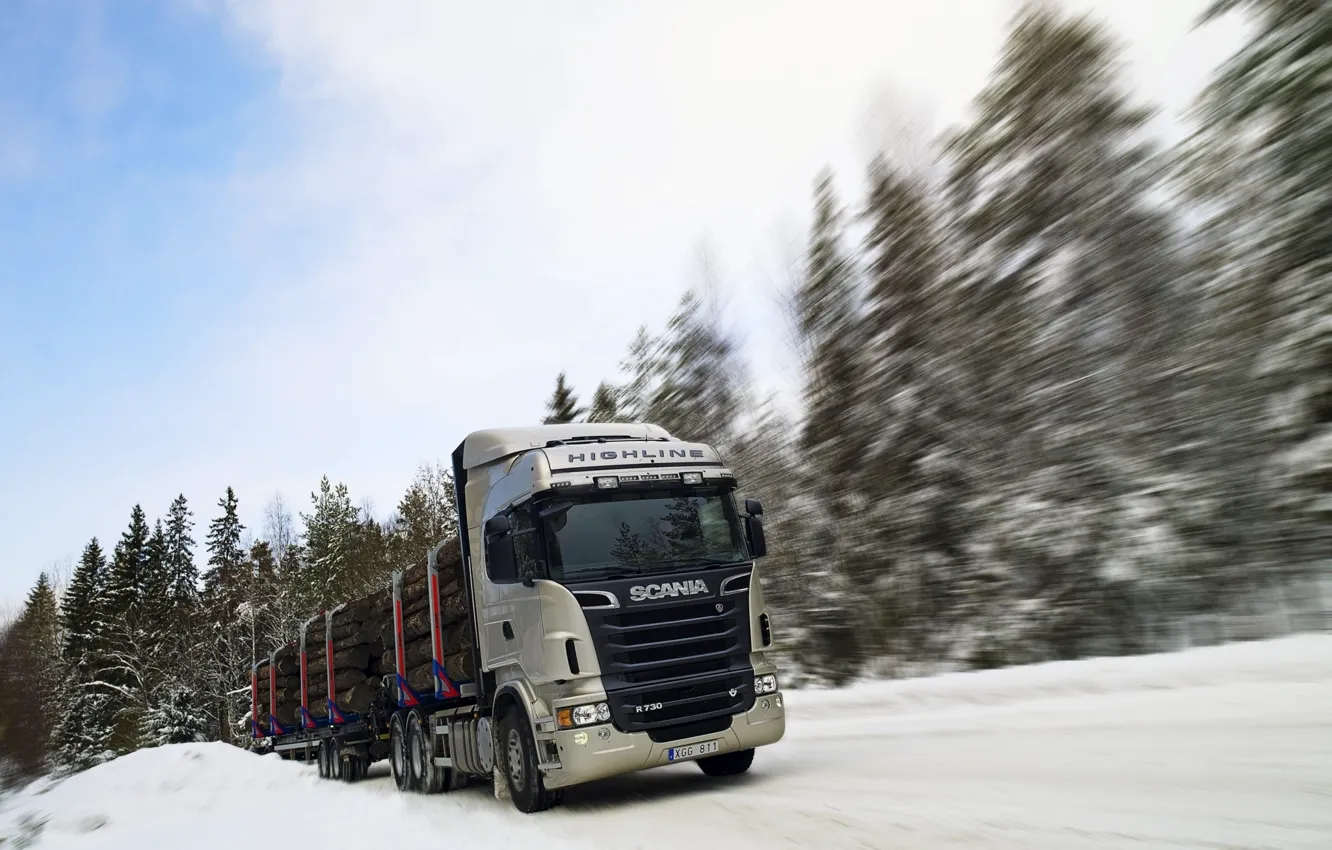 Photo wallpaper Truck, Scania, Highline, R730, Tractor Truck, Other Technics, Other