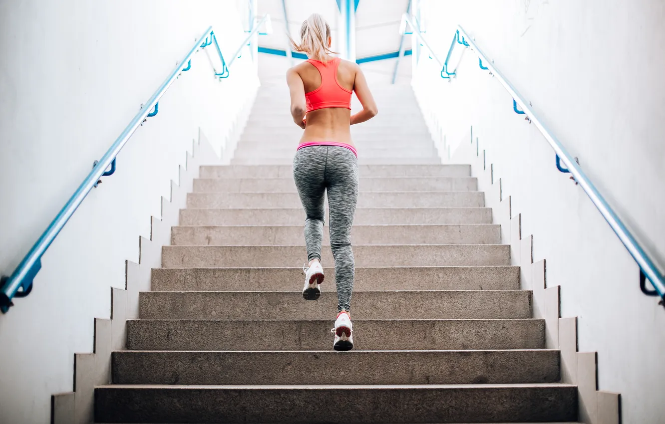 Photo wallpaper stairs, running, physical activity