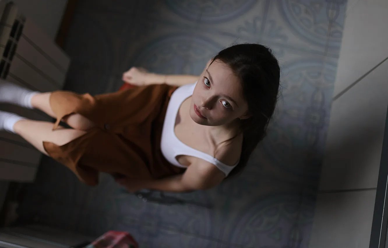 Photo wallpaper skirt, freckles, Aleks Five, Lyudmila Tomilova