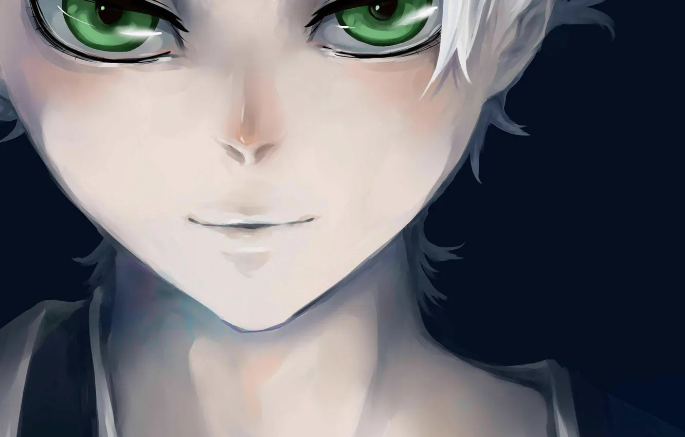 Photo wallpaper light, Bleach, green eyes, smile