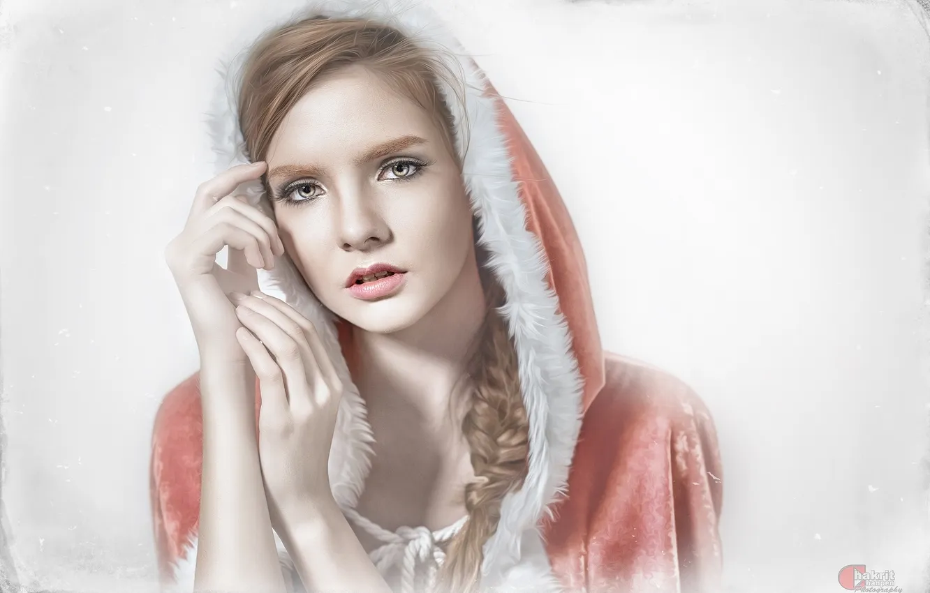 Photo wallpaper girl, photographer, look, cute, Chakrit Chanpen, X-Mas Doll