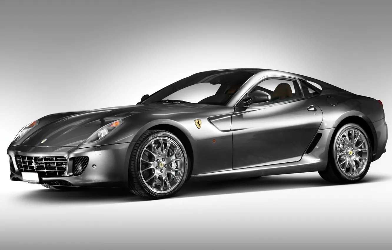 Photo wallpaper grey, background, Ferrari, Ferrari, supercar, Fiorano, GTB, 599