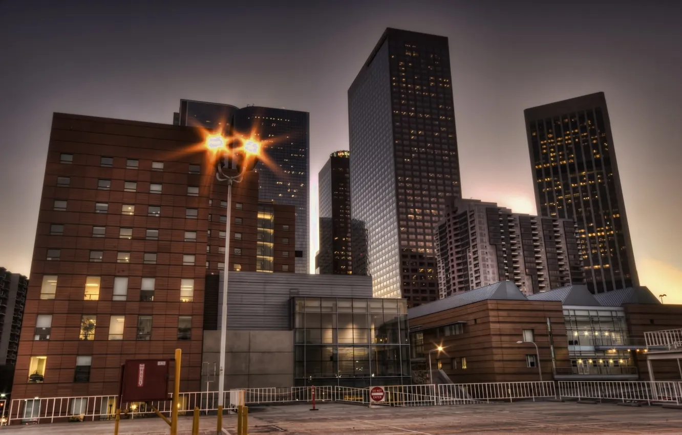 Photo wallpaper night, lights, CA, USA, Los Angeles, night, Los Angeles, California