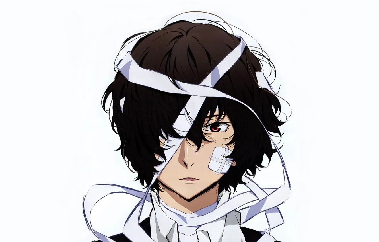 Photo wallpaper bandages, Bungou Stray Dogs, Stray Dogs: A Literary Genius, Dazai Osamu
