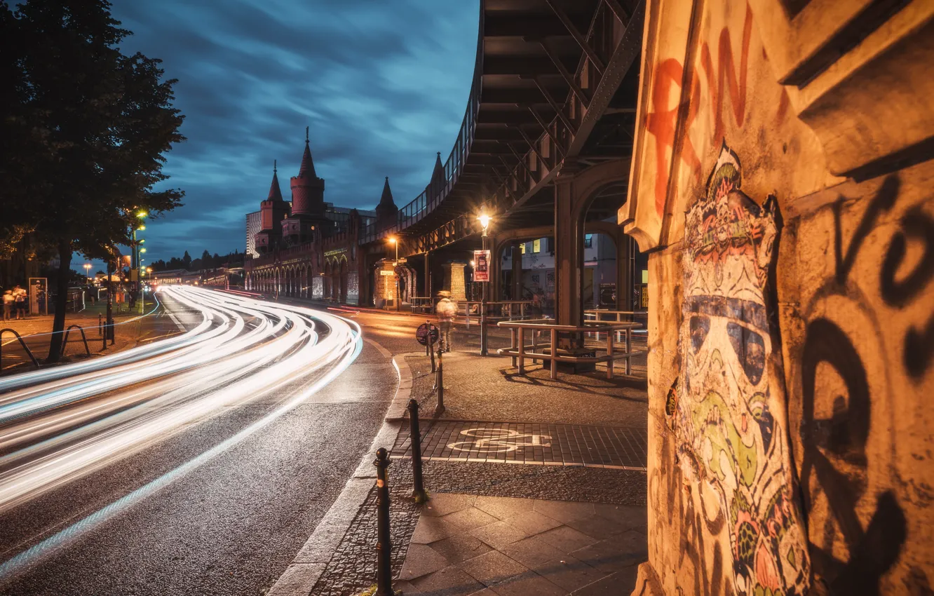 Photo wallpaper Germany, Berlin, The upper tree bridge
