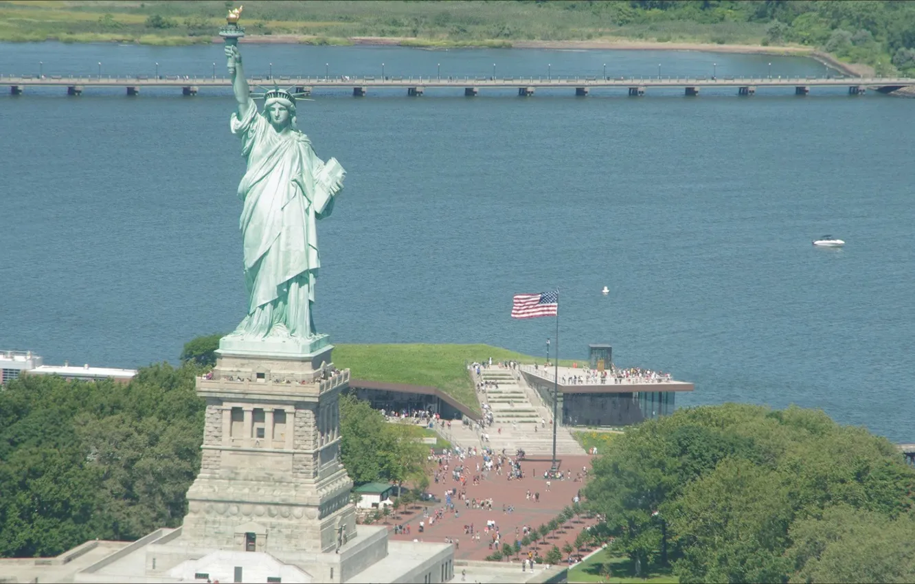 Photo wallpaper USA, view, Liberty