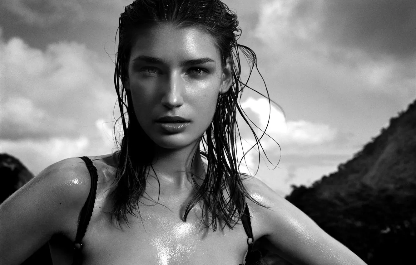 Photo wallpaper black and white photo, Eugenia Volodina, Eugenia Volodina