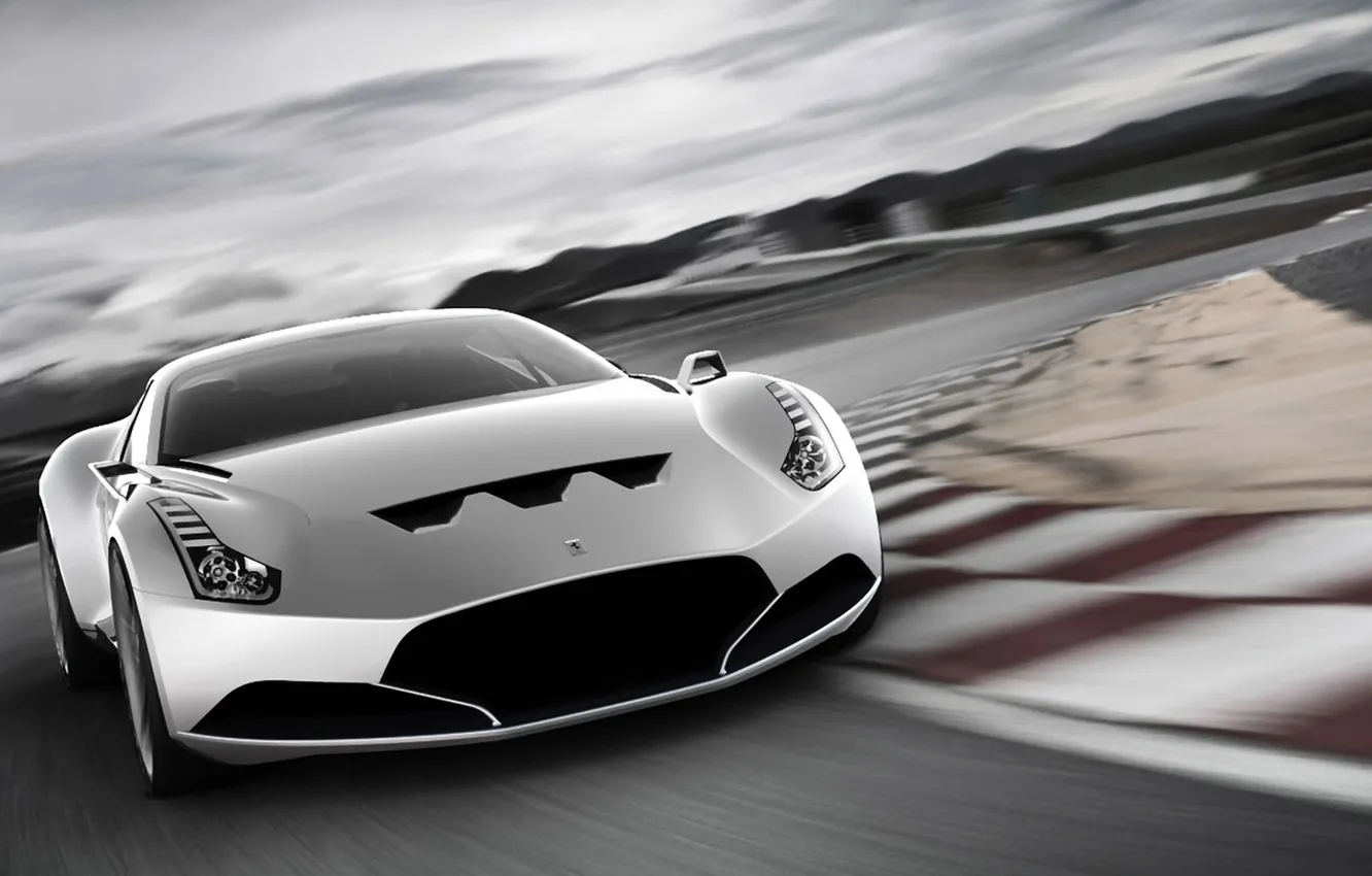 Photo wallpaper Concept, grey, movement, turn, Drive, ferrari 612 gto