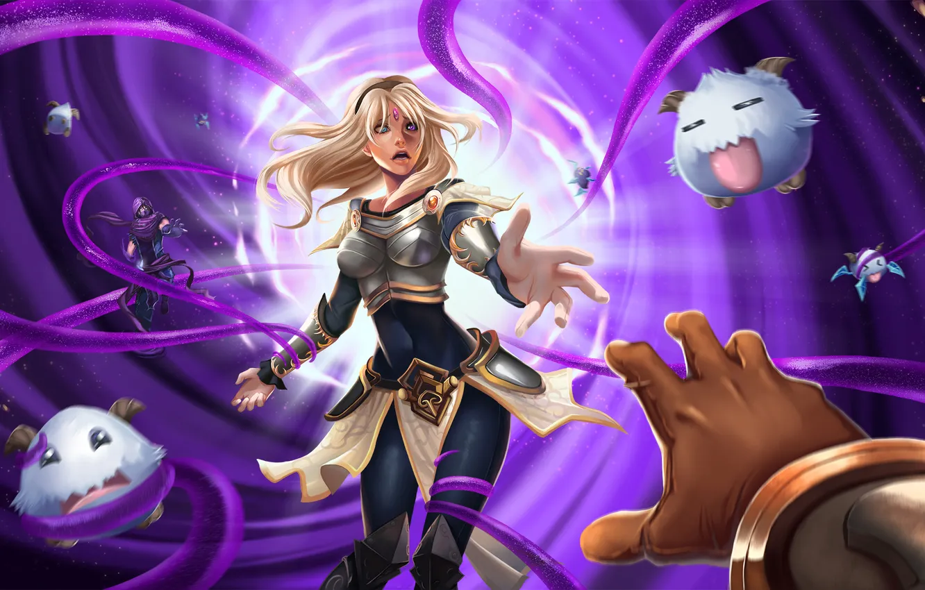 Photo wallpaper girl, Lux, League of Legends, fan art, moba, Lady of Luminosity