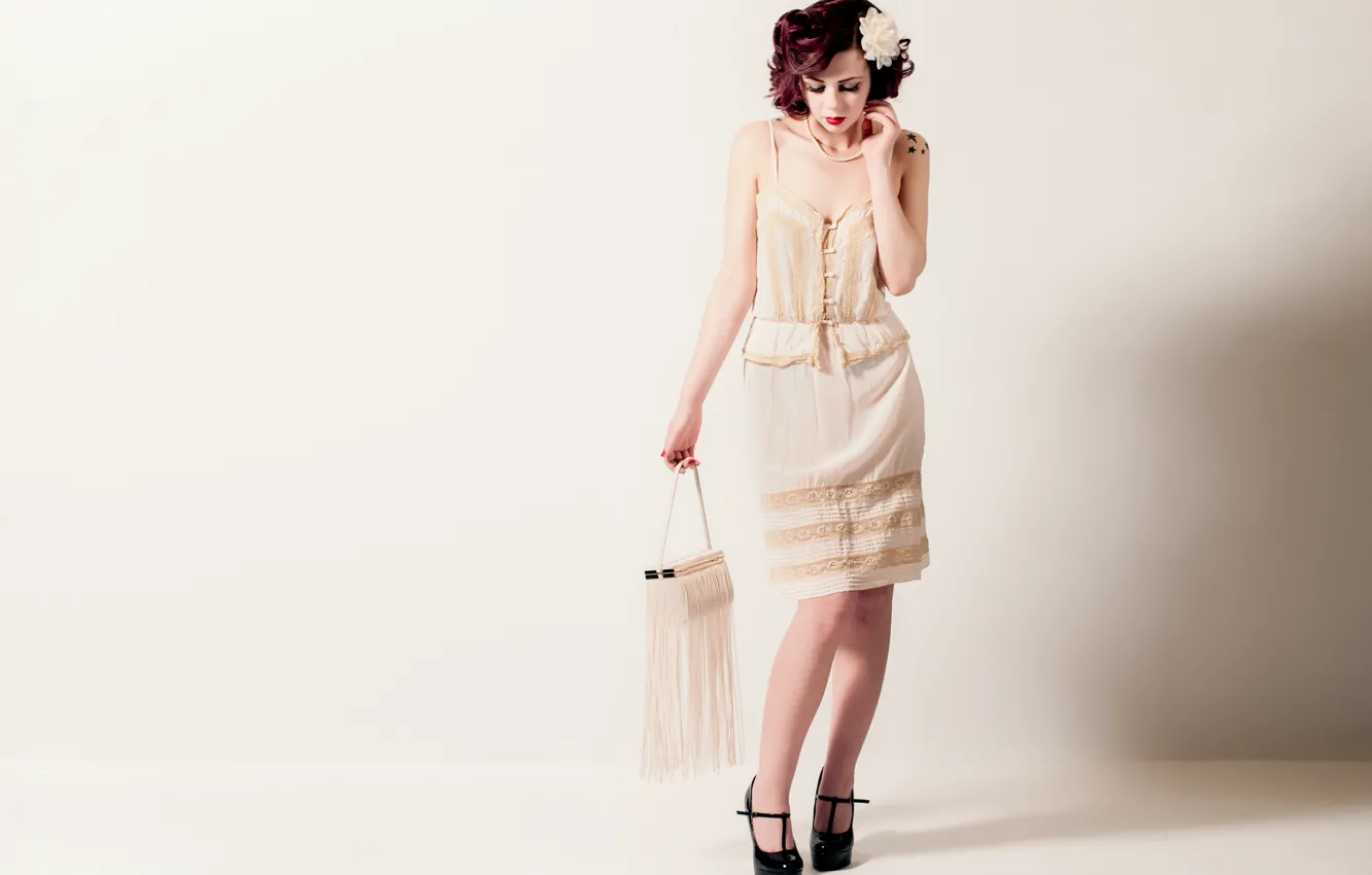 Photo wallpaper tattoo, Redhed, Vintage Dress